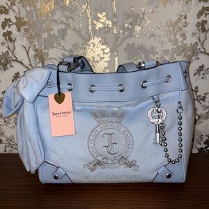 Juicy Couture Sky Blue Shoulder Daydreamer Bag with Charm